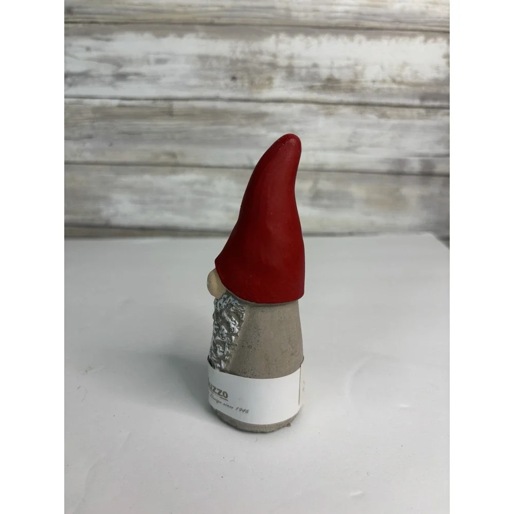 Moranduzzo Xmas Clay Santa Hat Gnome Figure  Italy